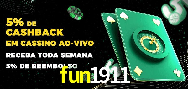 Promoções do cassino ao Vivo fun1911